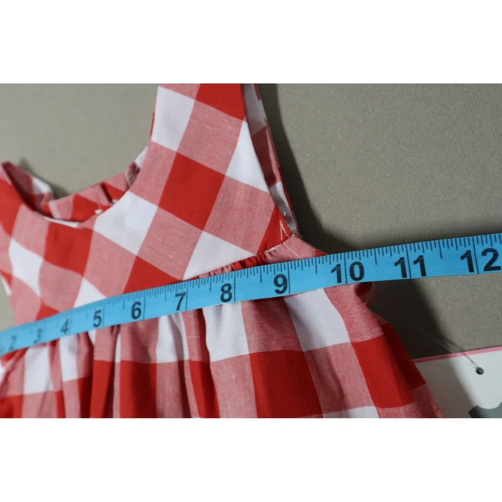 Rare Editions Baby‎ Girls Gingham Top and Ruffle Shorts, 2 Piece Set - Red